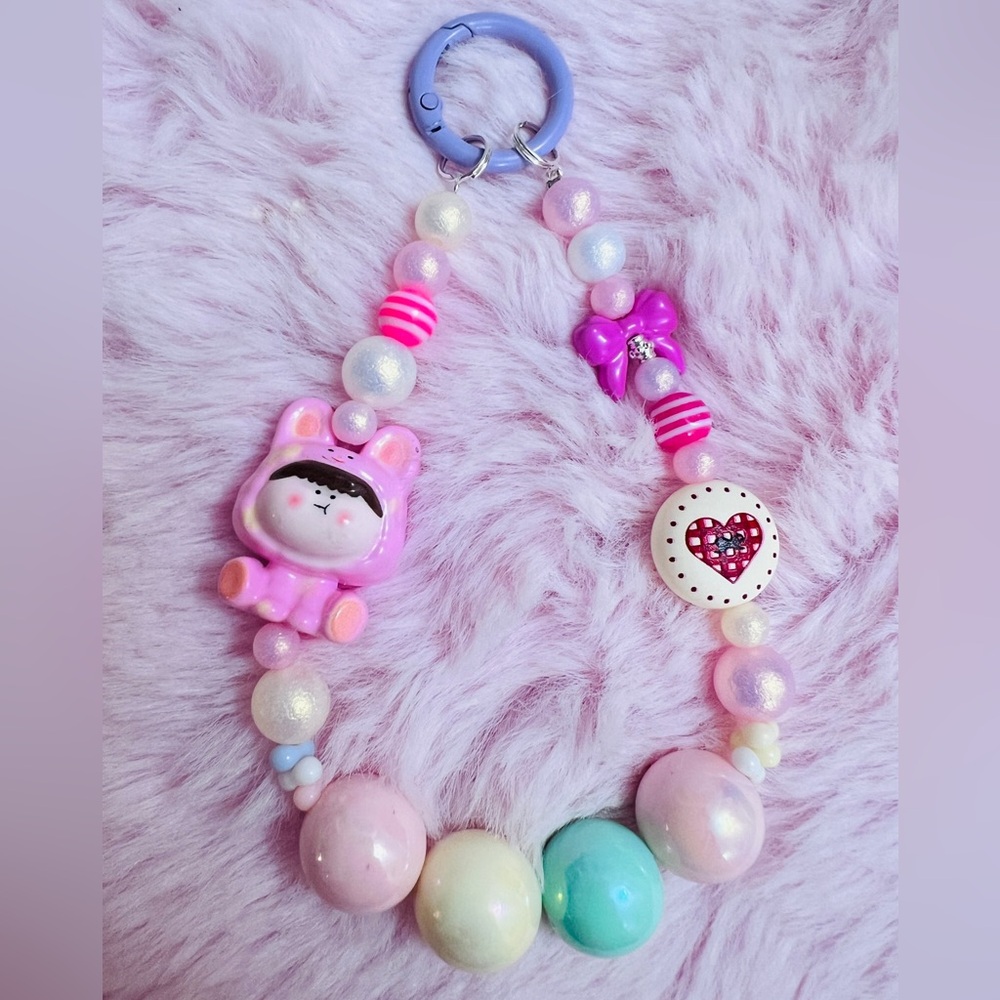 Adorable Keychain/ Bag Charm/Phone Charm With “Ama Lilith” Pendant